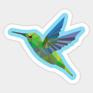 Humming bird lowpoly Sticker